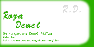 roza demel business card